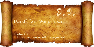 Darázs Veronika névjegykártya