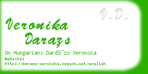 veronika darazs business card